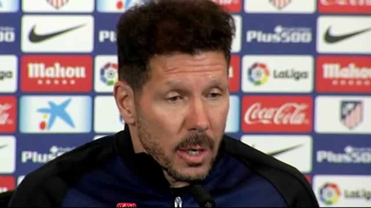 Simeone: "Nosotros hemos bajado la regularidad y los demás han mejorado"
