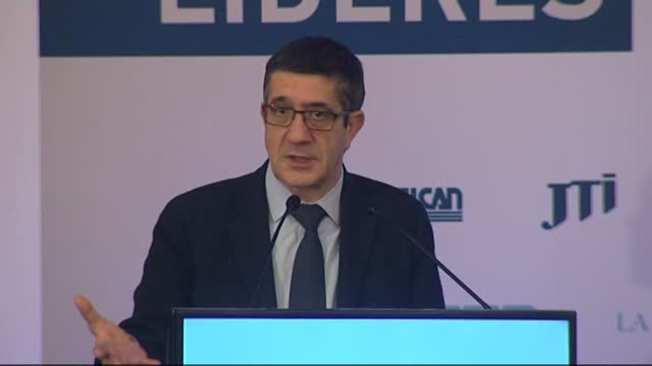 Patxi López: "En democracia no hay nada legítimo si no tiene la cobertura de la legalidad"