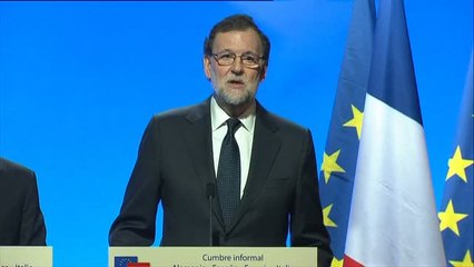 Rajoy pide en Versalles "más y mejor integración" entre los países de la UE