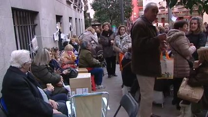 Más de 12 horas de cola para besar los pies del Cristo de Medinaceli