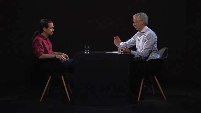 Pablo Iglesias con Álvaro García Linera