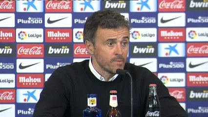Luis Enrique asegura que la victoria ante el Atlético es un "refuerzo" para la confianza de los jugadores