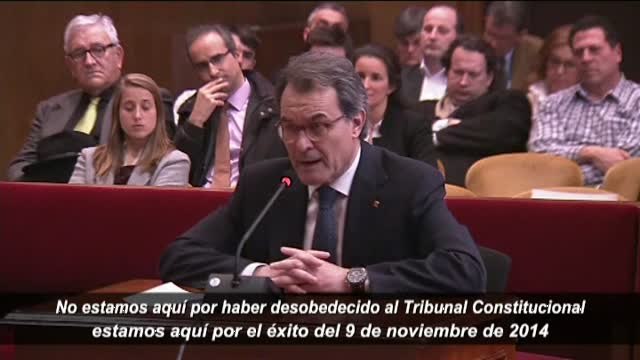 Artur Mas: No pretendíamos desobedecer al Constitucional, sino plantar cara al Gobierno español