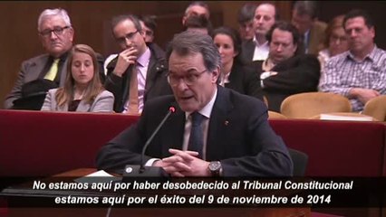 Artur Mas: "No pretendíamos desobedecer al Constitucional, sino plantar cara al Gobierno español"