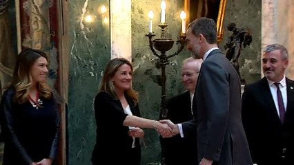 Audiencia del rey en &#039;La Zarzuela&#039; de Barcelona al Consorcio de la Zona Franca