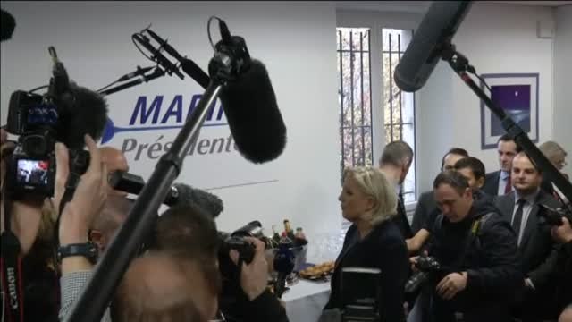 Marine Le Pen, favorita de las presidenciales galas