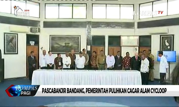 Pasca Banjir-bandang Sentani, Presiden Saksikan Penandatangan Pemulihan Cagar Alam Cycloop