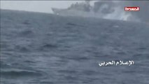 Espectacular ataque de los hutíes a un buque de guerra saudí frente a la costa de Yemen