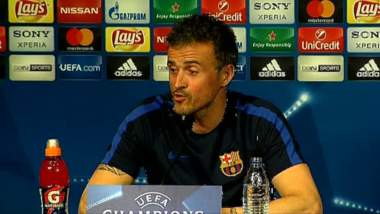Luis Enrique: "Detrás de esas palabras de Thiago Silva se puede apreciar la admiración y la estima que tiene por Neymar, Leo y Luis"