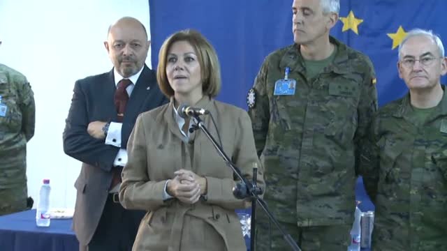 Cospedal visita al contingente español en la República Centroafricana