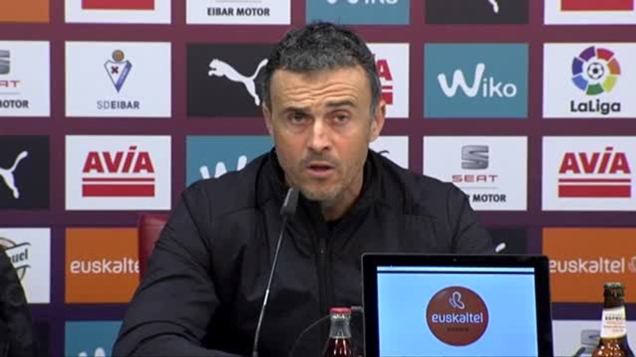 Luis Enrique: "Una racha de victorias del tirón nos vendría bien"