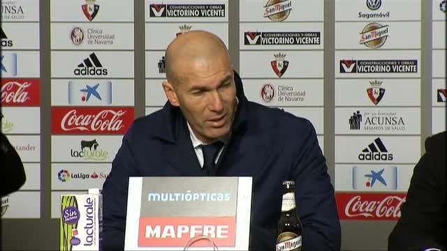 Zidane: Hemos sufrido pero conseguimos los tres puntos