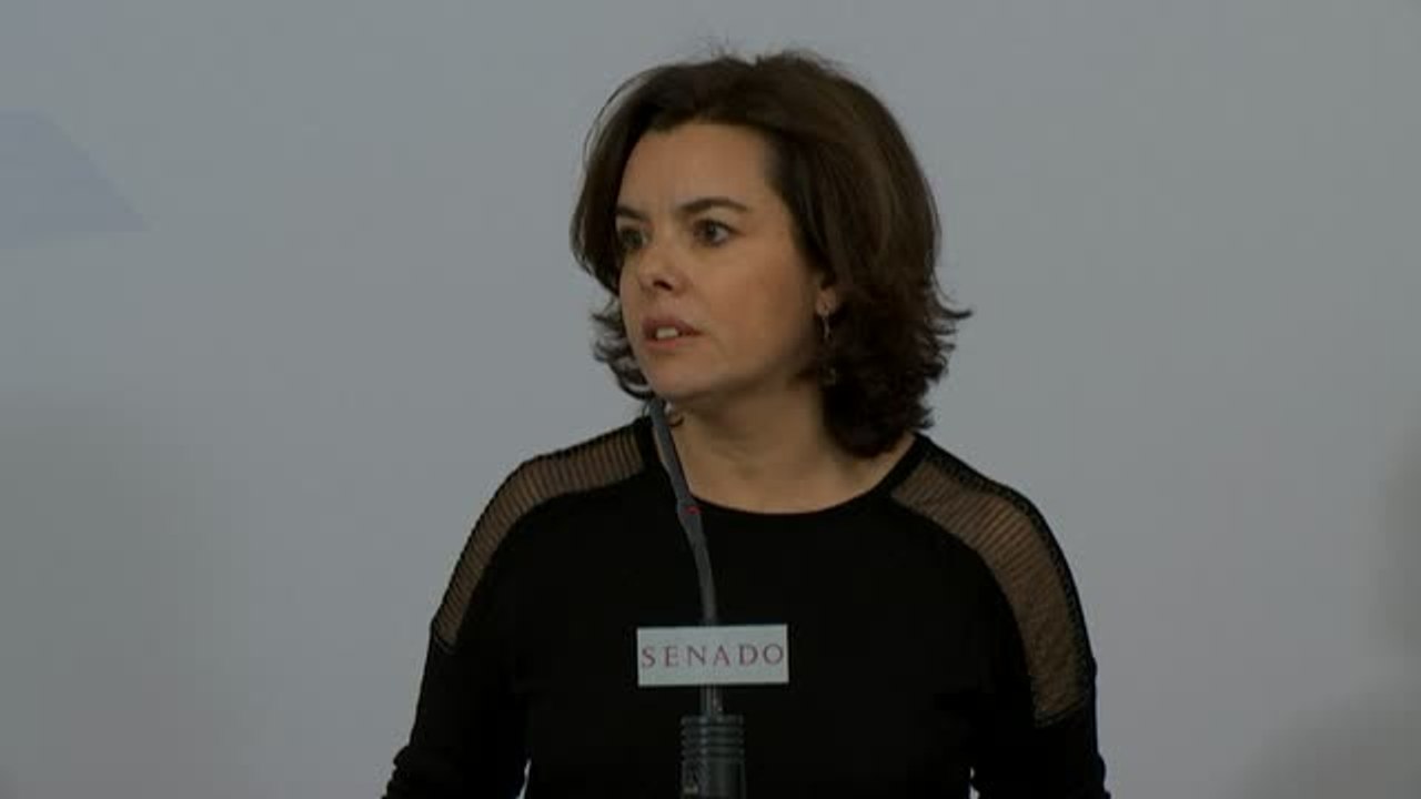 Soraya Sáenz de Santamaría: "Han acertado los que han estado, y han errado los que no han venido"