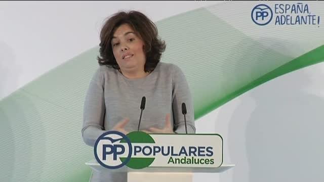 Sáenz de Santamaría: ¿Cómo van a gobernar un país quienes no son capaces de gobernarse así mismos?