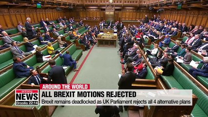 Скачать видео: Brexit remains deadlocked as UK Parliament rejects alternative plans