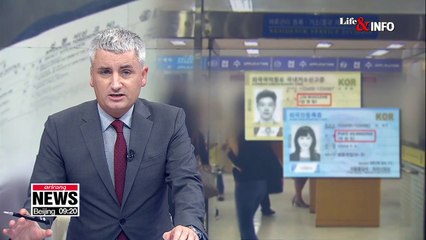 Alien registration cards of ethnic-Korean, Korean-Chinese to show Korean names