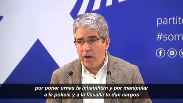 Homs: A mí me daría asco formar parte de un sistema político donde por poner urnas te inhabilitan