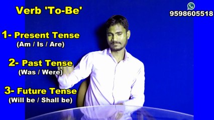 Learn English Grammer Day-58 || Verb To-Be:- Am/Is/Are/Was/Were/Will be & Shall be