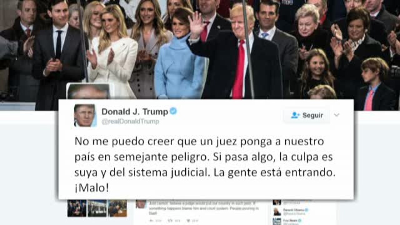 Trump carga contra el poder judicial tras el rechazo al recurso del veto migratorio