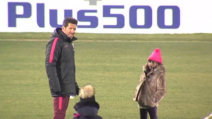 Último entrenamiento del Atlético de Madrid antes de viajar a Las Palmas