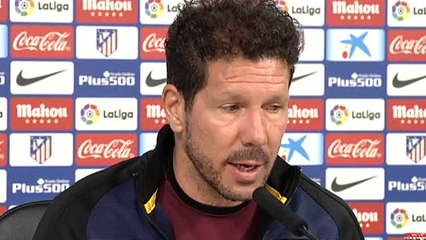 Simeone: "El desafío es volver a la regularidad pero sin alejarnos del partido a partido"