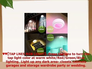 下载视频: LUXSWAY Wireless Night LightBattery Operated LED Lighting Remote Control 16 Color RGB