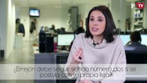 Irene Montero - ¿Errejón debe seguir siendo número dos si se postula con su propia lista?