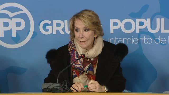 Esperanza Aguirre dice que Fundescam no costeó ninguna campaña del PP de Madrid