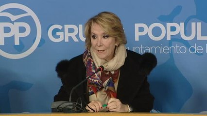 Esperanza Aguirre dice que Fundescam "no" costeó ninguna campaña del PP de Madrid