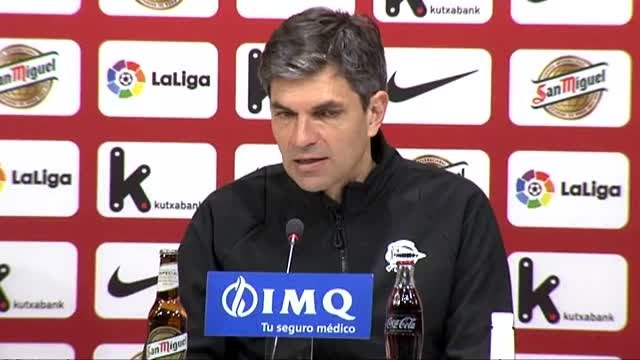 Pellegrino, satisfecho con el empate del Alavés con el Athletic