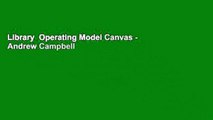 Library  Operating Model Canvas - Andrew Campbell