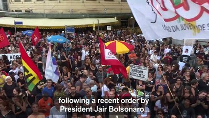 Thousands in Brazil protest military coup anniversary