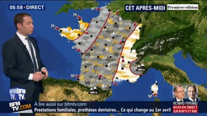 De la pluie et des températures en baisse attendues ce mardi après-midi