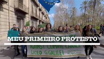 Meu primeiro protesto: Passeata pela mudança climática na Itália