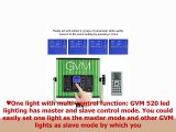 GVM Led Video Lighting Kit 3 Pack with Digital Screen High Brightness Video Lighting with