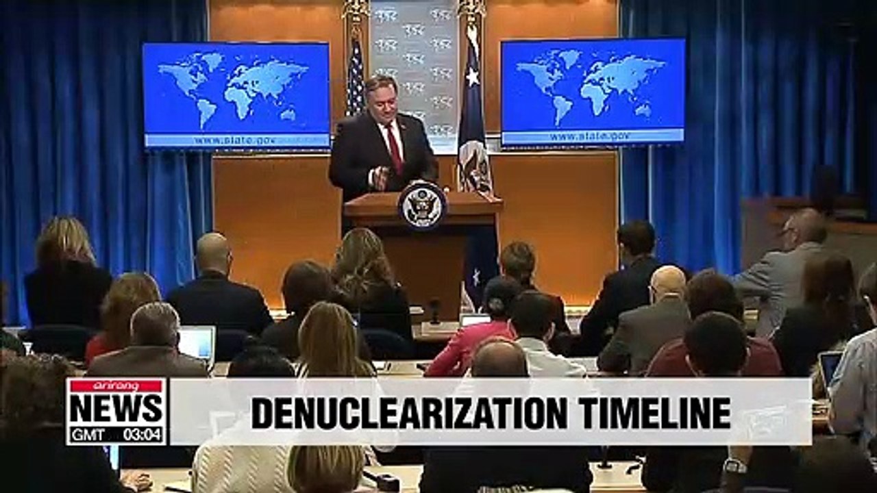 Pompeo reiterates it's difficult to put timeline on N. Korea's denuclearization