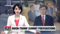 S. Korea's presidential official discusses Moon-Trump summit agenda with U.S. officials