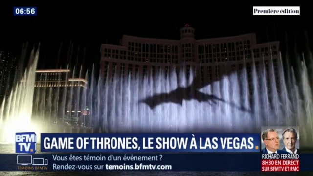 Game of Thrones s'offre un show visuel sur les fontaines de l'hôtel Bellagio à Las Vegas