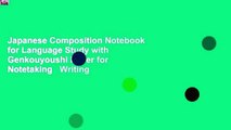 Japanese Composition Notebook for Language Study with Genkouyoushi Paper for Notetaking   Writing