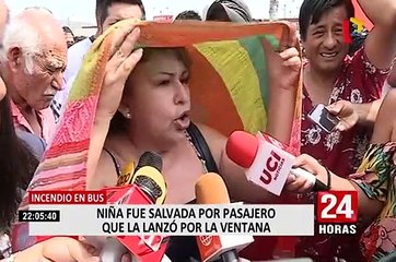 Tragedia en Fiori: niña es arrojada de la ventana para salvar su vida durante incendio de bus
