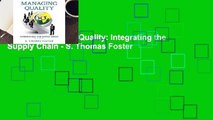 Library  Managing Quality: Integrating the Supply Chain - S. Thomas Foster