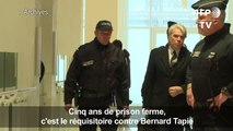 Cinq ans de prison ferme requis contre Bernard Tapie