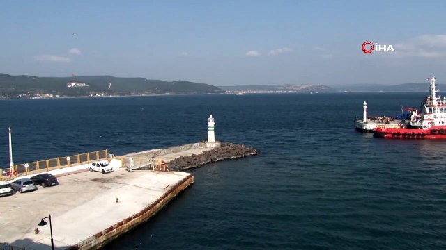 Fransız mayın avlama gemisi Çanakkale Boğazı’ndan geçti