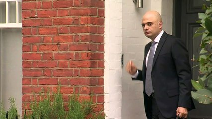 Sajid Javid leaves home for Cabinet meeting