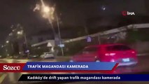 Kadıköy’de drift yapan trafik magandası kamerada