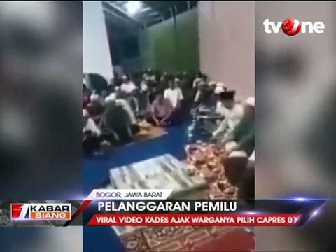 Viral Kepala Desa Ajak Warganya Pilih Capres 01