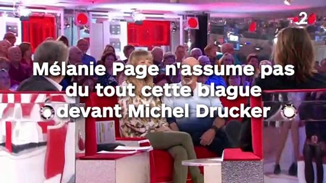 Cette petite blague que Mélanie Page, la femme de Nagui, n'assume pas du tout devant Michel Drucker !