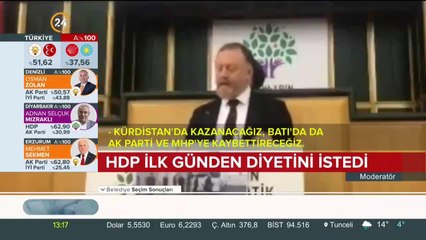 HDP ilk günden diyetini istedi