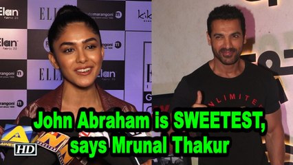 John Abraham is SWEETEST, says Mrunal Thakur |BATLA HOUSE