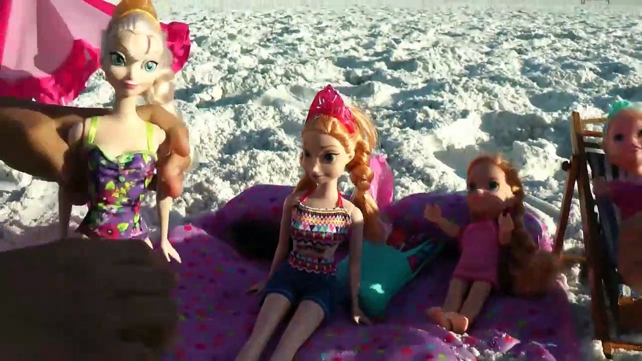 PLAGE - Elsa & Anna les tout - petits- Vacances Bronzer - Mouettes - Jeu de Sable